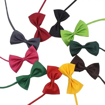 

40pcs Collar Creative Solid Color Beautiful Bowknot Collar Pet Supplies Necklace Party Tie for Dog Puppy