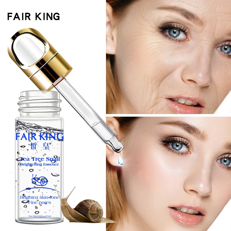 

FAIR KING Snail Essence Hyaluronic Acid Serum Moisturizing Whitening Lifting Firming Essence Anti-Aging Face Skin Care Repair