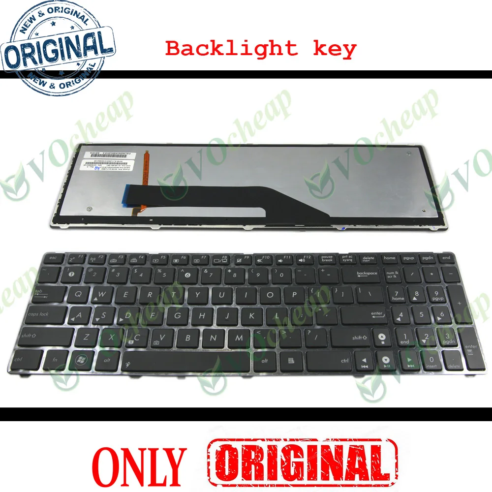 Новинка Клавиатура для ноутбука Asus K50(K50AB K50AF K50C K50IJ K50IN K50ID K50IE) P50 K60 K61 K62 K70 K70IJ F90 X5D с подсветкой