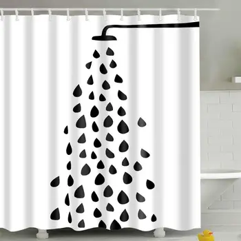 

45 pattern series New Shower Curtain Colorful Eco-friendly Polyester High Quality Washable Bath Decor Shower Curtain 1pcs