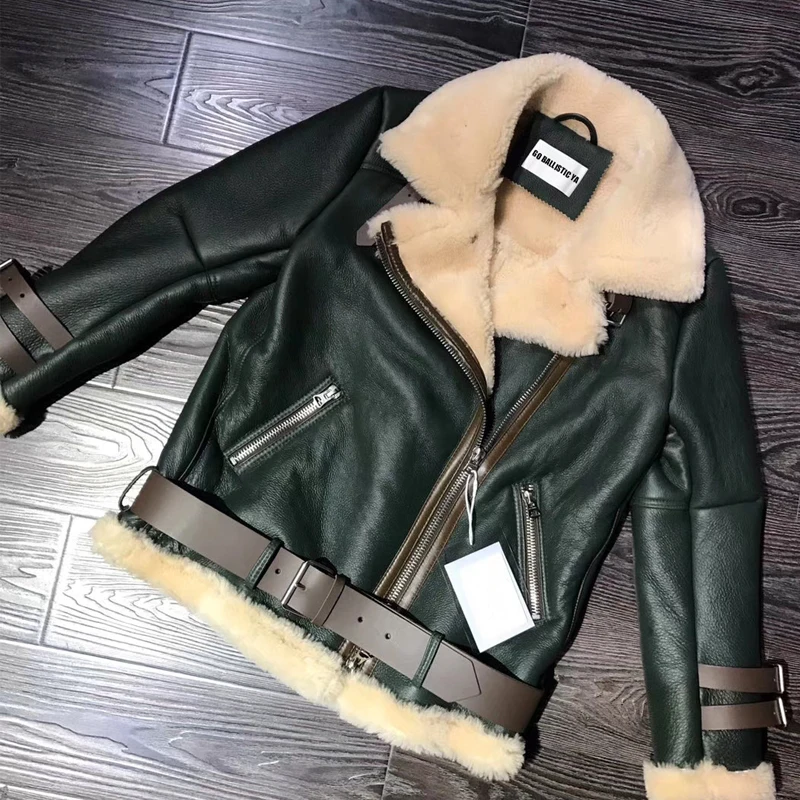 Женская замшевая кожаная куртка из овчины овчины|jacket shearling|sheepskin shearlingjackets ladies |