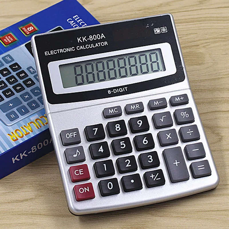 

Manufacturer Wholesale Calculator KK-800A Metal Desktop Calculator 8 A Business Computer Office Supplies