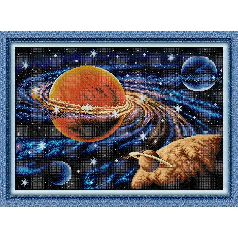 Joy Sunday Scenic Paintings Counted Printed on Canvas 11&amp14CT Cross Stitch Package Embroidery Needlework DIY Hand Accessory Home | Дом и