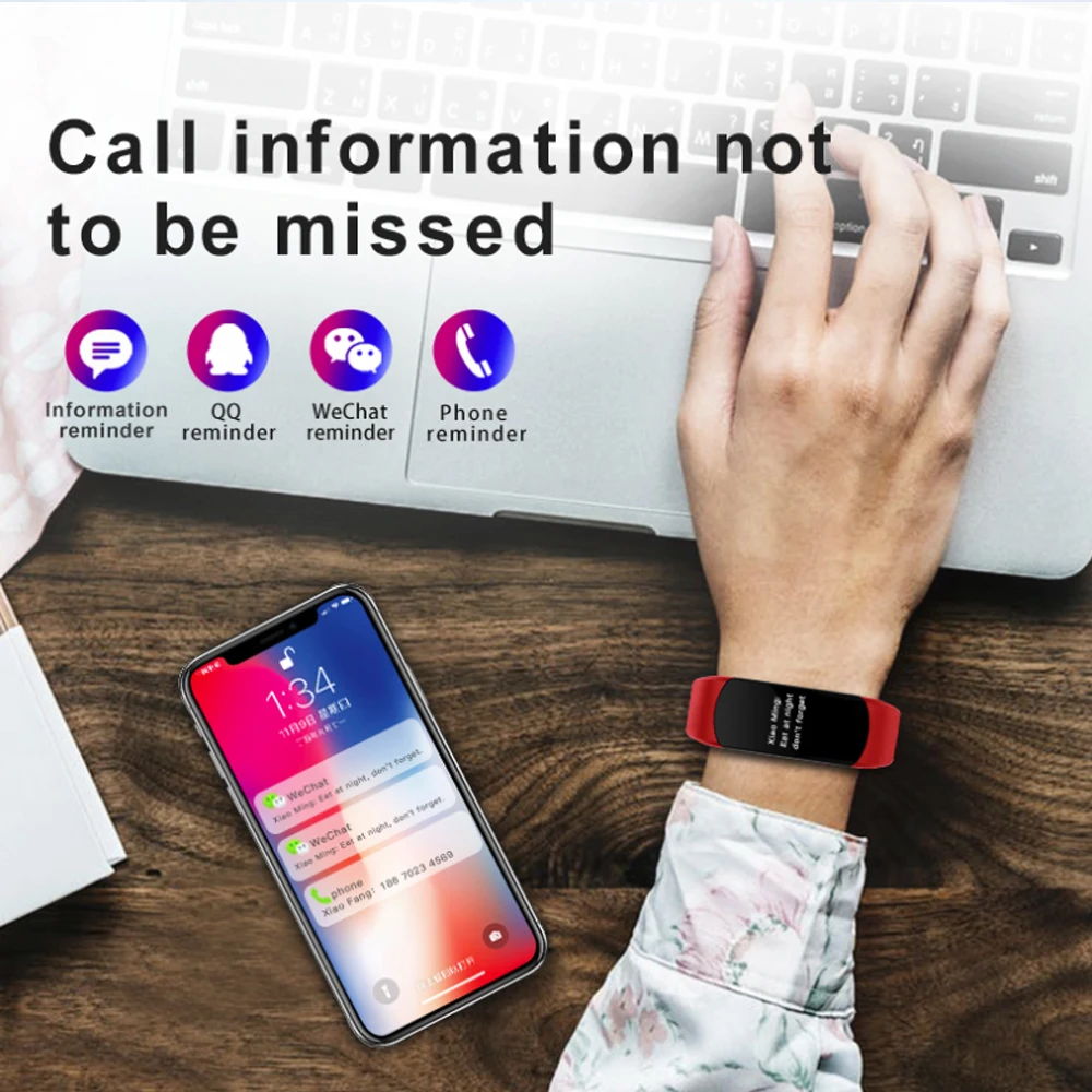 C5 New Waterproof Smart Watch& Smartband Sleep Oxygen Sport& Colorful Screen Blood Pressure Monitor Smart Bracelet for sport
