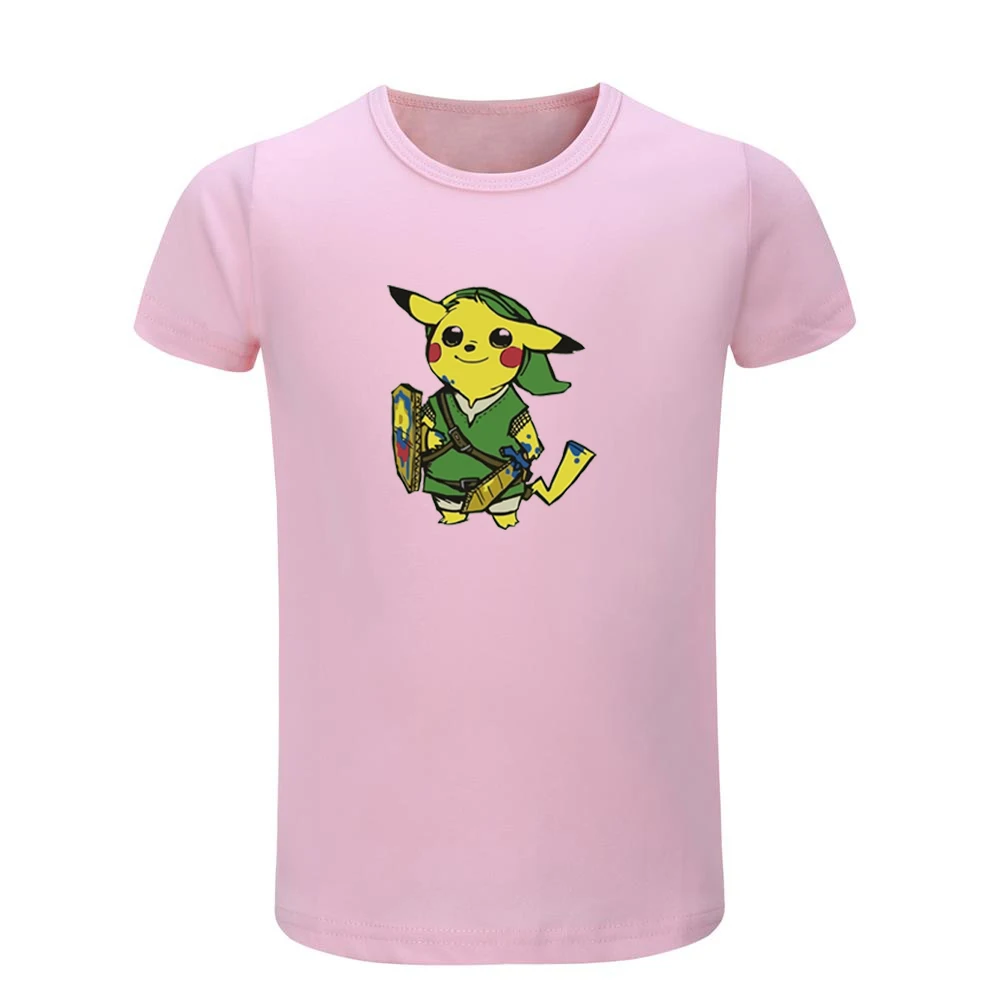 Детские футболки с рисунком Покемон покебол PIKACHU Ash Ketchum Детские футболки с графическим принтом Рождественский подарок с короткими рукавами для мальчиков и девочек - Цвет: JeKP437D