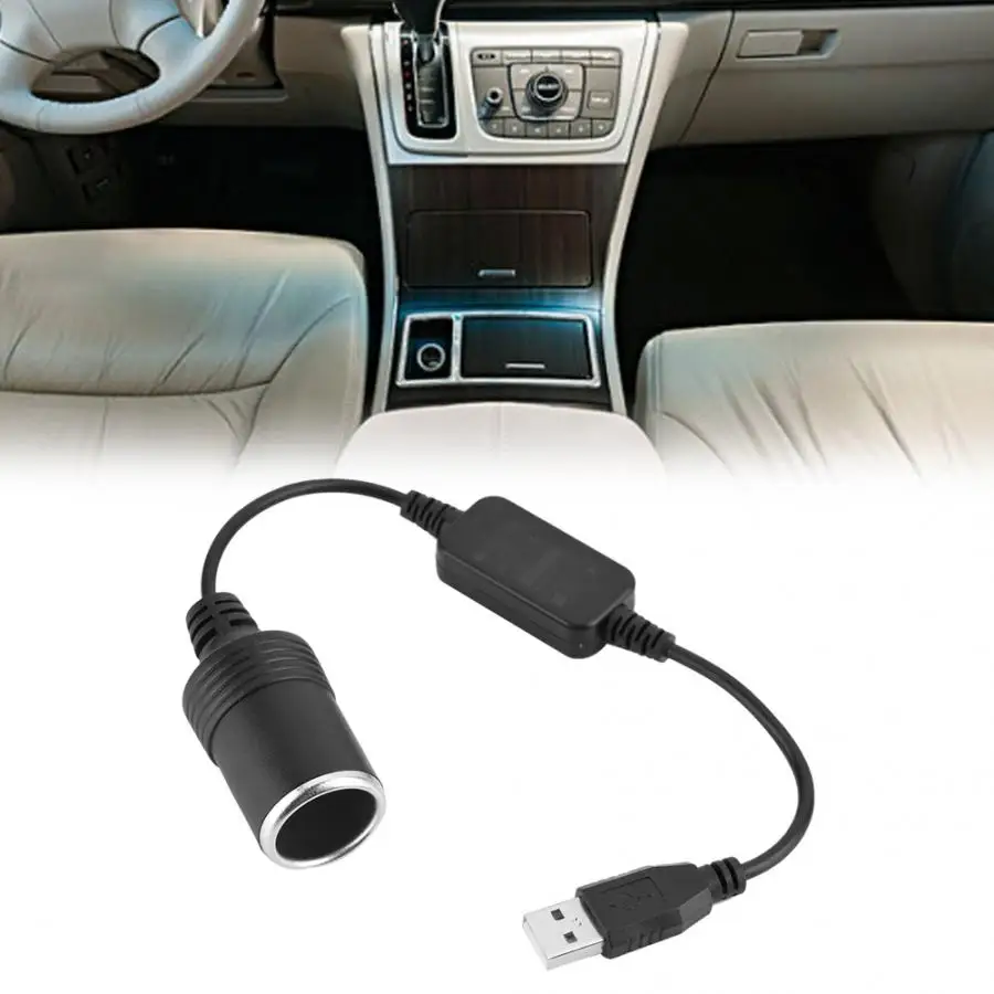 Адаптер конвертер с проводным контроллером 5 В 2 А USB порт на 12 В|Кабели для