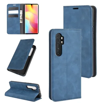 

10pcs/lot Automatic Magnetic Wallet Flip Phone Case For Xiaomi 10 Note 10 Lite 5G For Redmi K30 Pro Note 9 Pro Max 9S 10X 4G