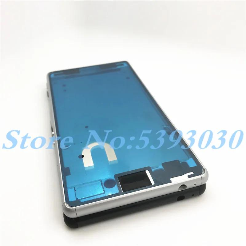 Для sony Xperia M4 Aqua E2303 E2333 E2353 Корпус Передняя ЖК-рамка Шасси+ Пылезащитная крышка порта+ наклейка