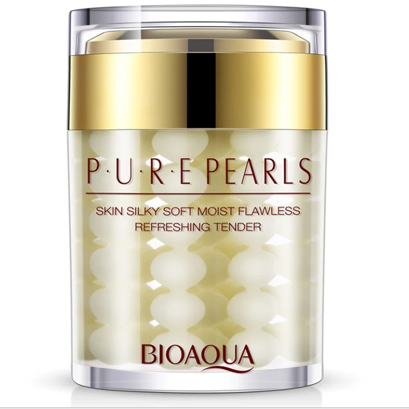 BIOAQUA Pure Pearls Face Cream Hyaluronic Acid Deep Nourishing Skin Care Whitening Moisturizing Anti Wrinkle Day 60g | Красота и