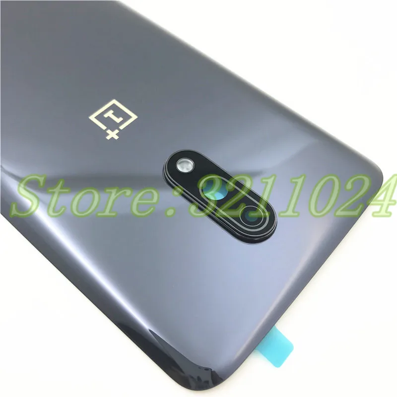 Оригинальное стекло 6,4" для Oneplus 7 1+ 7 задняя крышка батарейного отсека задняя крышка Корпус чехол+ Оправа объектива камеры+ клейкая наклейка