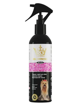 

APICENNA (API-SAN) ROYAL GROOM shine and silkiness grooming spray for dogs of breed Yorkshire terrier APICENNA