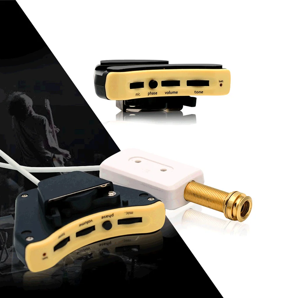 

Guitar Soundhole Pickup Piezo Passive Pickup&Preamp System for Acoustic Guitar Parts