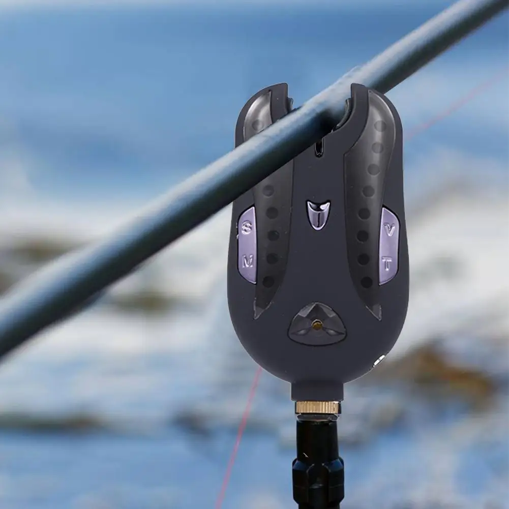 

Durable Fishing Bite Alarms Delicate Texture Wireless Digital Fishing Bite Alarm Receiver LED Alarm Indicator w/ Zipped Case