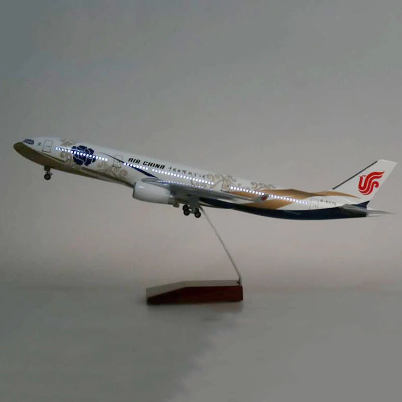 Коллекция 1:135 модель Airbus A330 AIR China Airlines 47 см полимерный самолет с колесами и светильник для детей и взрослых