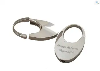 

Personalized Oval Shape Zinc Alloy Whirl Keychains