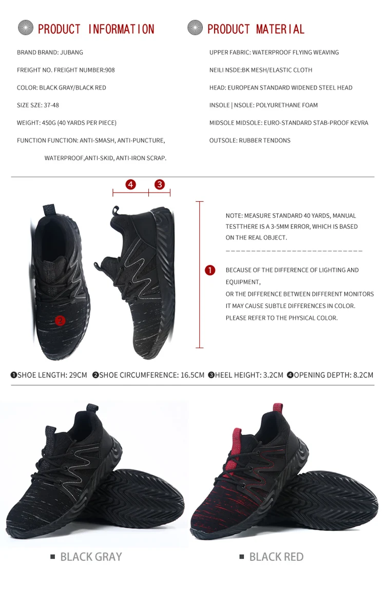 Men's Steel Toe Work Safety Shoes Casual Breathable Sneakers Puncture Proof combat Boots Comfortable Industrial Shoes for Men