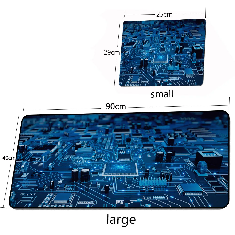 thumbnail image 1 of Alfombrilla de ratón con circuito digital XXL para ordenador portátil, accesorios para juegos, oficina, hogar, teclado, 3D, para escritorio, 1 of 5