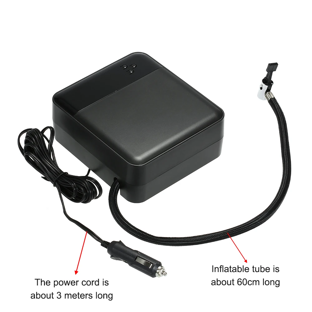 

Car Accessories Air Compressor DC12V Portable Pump Tire Inflator with LED Digital Display up to 150PSI for Car Bicycle SUV Boat