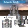 Microworld 3D Metal Puzzle Games Chinese Satellite Launch Center Model Kits Laser Cutt DIY Jigsaw Toys Christmas Gifts For Adult 5