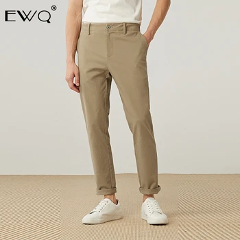 

EWQ / Men's Wear 2020 spring summer new bottoms Directly casual Pants Male Solid Color all-match Trousers with pockets 9Y771