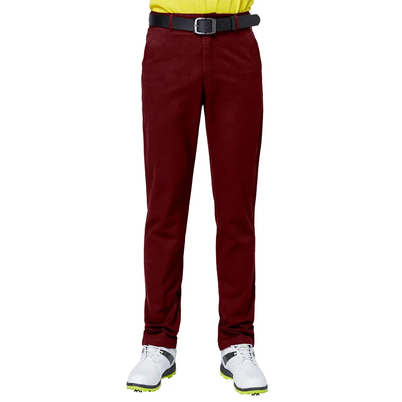Мужские штаны для гольфа со средней талией, дышащие брюки, мужские эластичные прямые длинные штаны, одежда для гольфа, спортивная одежда D0652