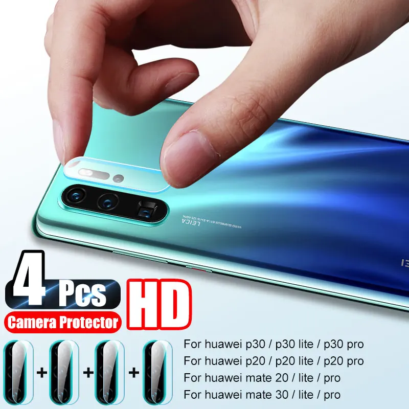 4 шт. защитная пленка для экрана камеры Huawei P30 P20 Lite P Smart 2019 закаленное стекло Mate 20 30