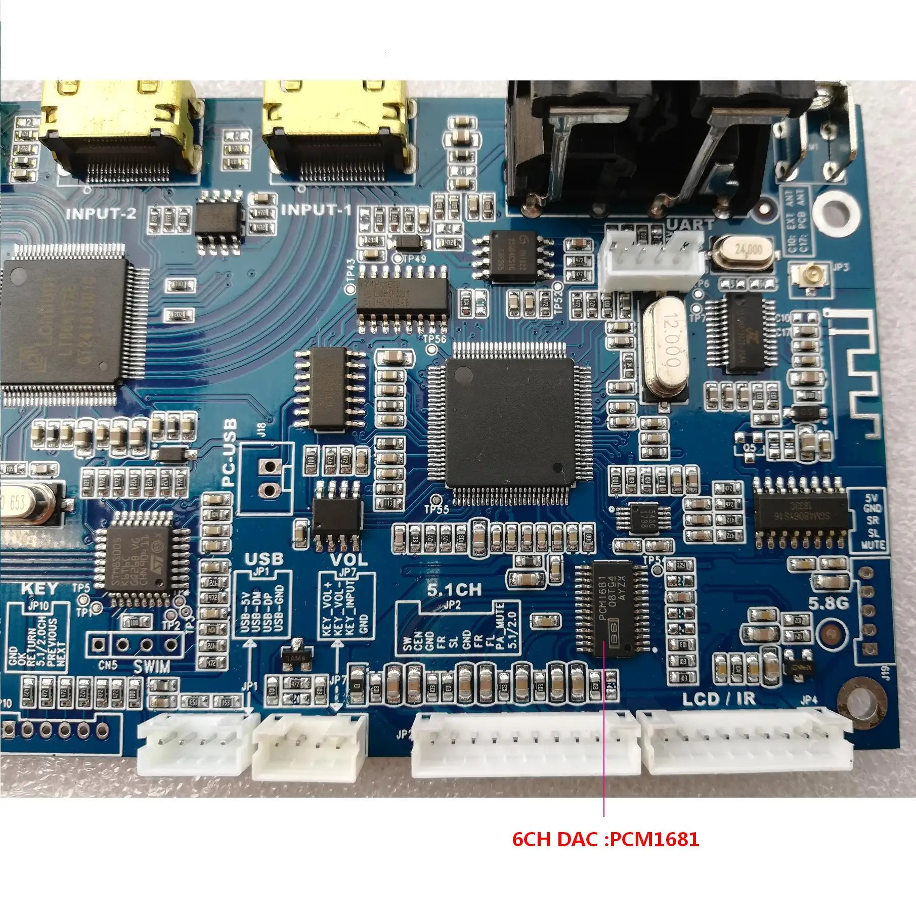 Для DIY DAC DTS AC3 dolby 5,1 аудио декодер конвертер плата PCBA для HDMI экстрактор 4K* 2K Bluetooth BT цифровой SPDIF OPT COX ARC