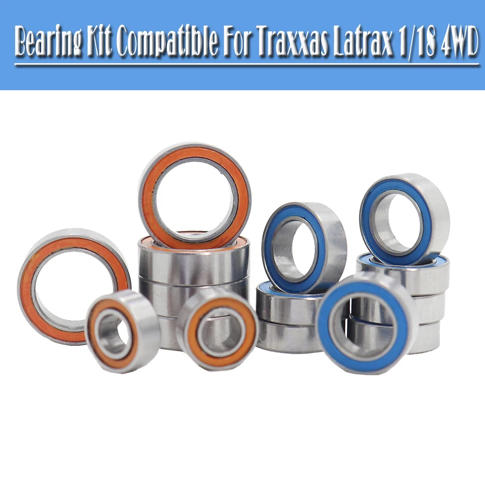 15Pcs Cuscinetto Kit Compatibile Per Traxxas Latrax 1/18 4Wd Rally Sfere Di Precisione Guarnizioni In Gomma Di Colore