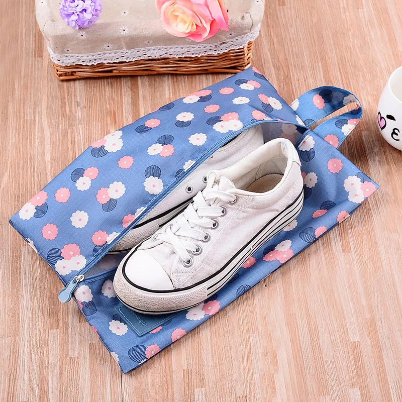 Waterproof Travel Pouch Shoe-Bag Tote Storage-Organizer Sorting Zipper Nylon Convenient