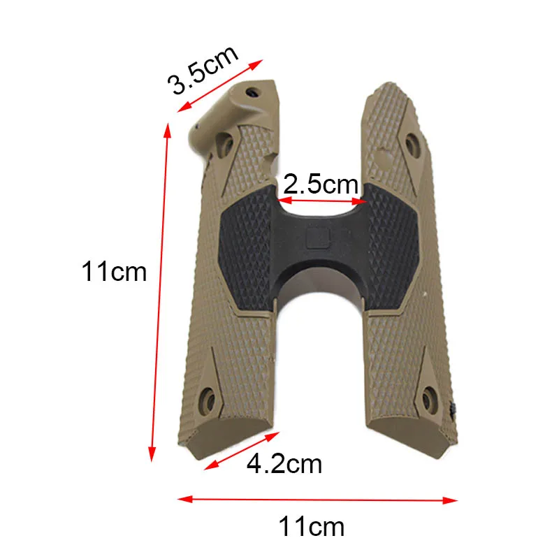 Тактическая рукоятка Red Dot Laser для 1911 страйкбола рукоятка пистолета Red Lasergrip прицел точка для наружного прицеливания инструмент принадлежности для охоты