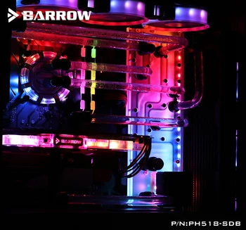 

Barrow water tank for PHANTEKS 518 Computer Case Chasis ,RGB reservoir ,support sync motherboard PH518-SDB, cooler
