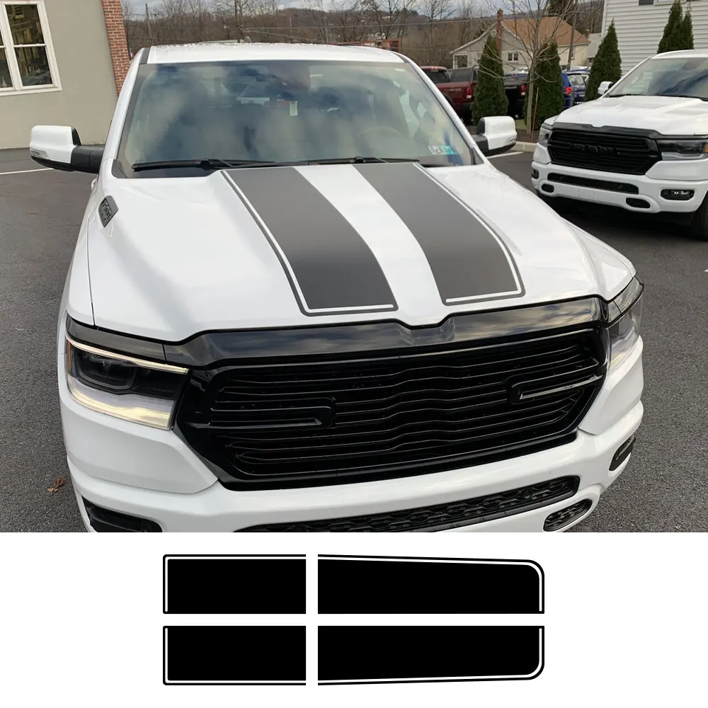Наклейки на заднюю дверь пикапа для Dodge Ram 1500 2500 Hemi Rebel Truck графическая
