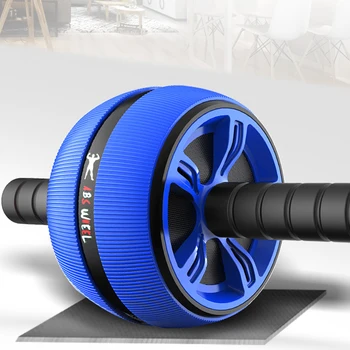 

Silent TPR Abdominal Wheel Roller Trainer Fitness Equipment Gym Home Exercise Body Building Ab roller Belly Core Trainer