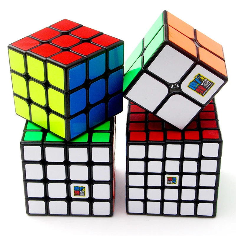 Moyu Meilong 2x2x2 3x3x3 4x4x4 5x5x5 Black Magico Cubo подарочный набор специальные игрушки для детей 2345 кубиков - Цвет: Черный