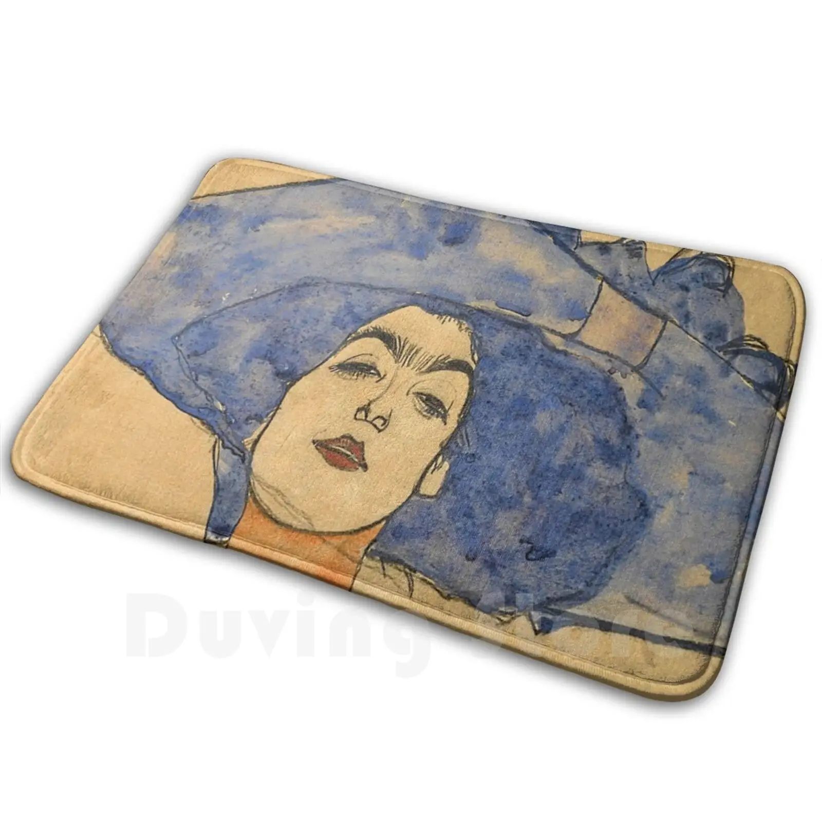 Коврик Egon Schiele Портрет эва фрейнда коврик 1910 Противоскользящие коврики для пола в