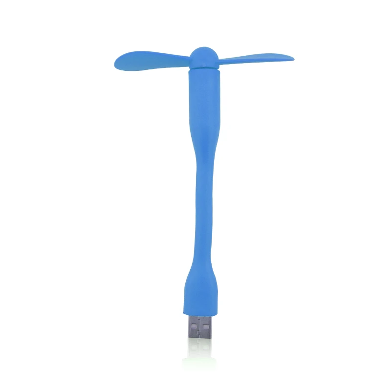 Синий RETROMAX Портативный Гибкий мини USB низкая мощность вентилятора сгибаемый съемный для мобильного питания/ПК/ноутбука/OTG/зарядное устройство - Цвет: Синий