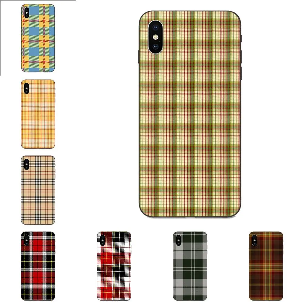 

TPU Patterns For Galaxy C5 C7 J1 J2 J3 J330 J5 J6 J7 J730 M20 M30 Ace Core Max Mini Plus Prime Pro Colorful Plaid Fabric Print