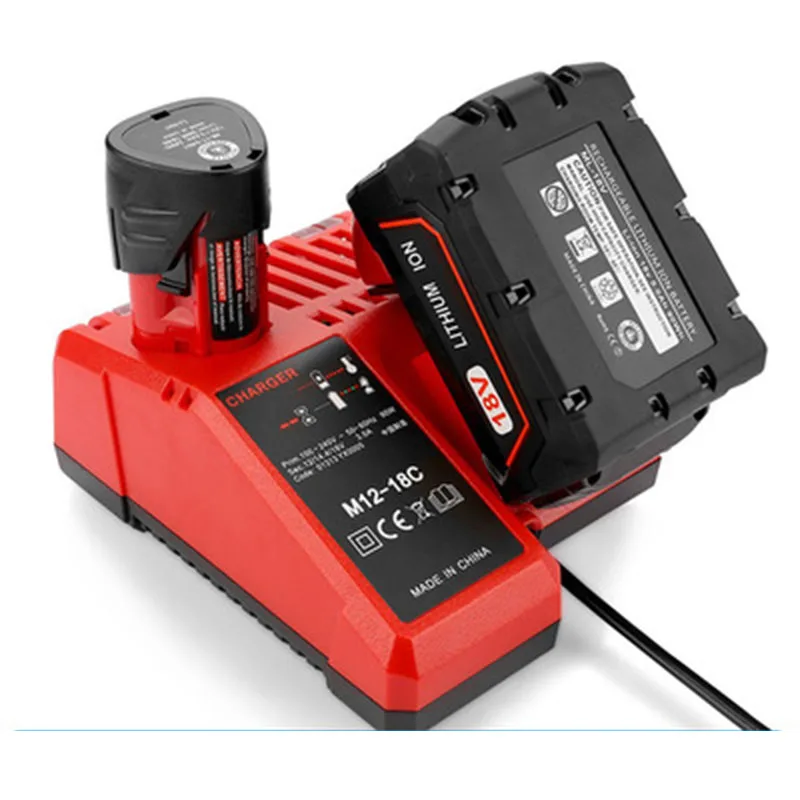 Портативный M12-18C Li-Ion Батарея Зарядное устройство для Милуоки 12 V 14 4 18V C1418C