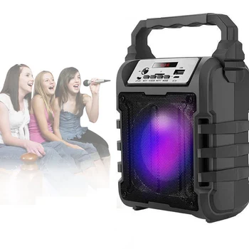 

Portable Bluetooth Speaker Portable Wireless Loudspeaker Sound System 5W Stereo With Microphone FM Outdoor Party Speaker 1200mAh