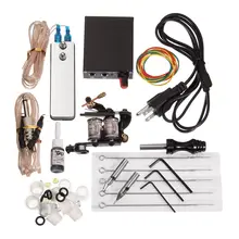 Электрическая машинка для тату наборы полные инструменты для татуировок сила поставка пистолеты Набор цветных чернил татуировки DIY цветок вышивка татуировки часть