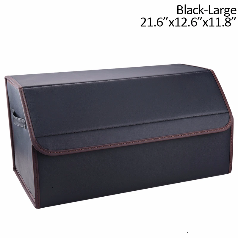 Black large SPEEDWOW автомобильная сумка для хранения из искусственной кожи, органайзер для хранения багажника, многоцелевой складной ящик для инструментов, Автомобильный багажник - Название цвета: Black large