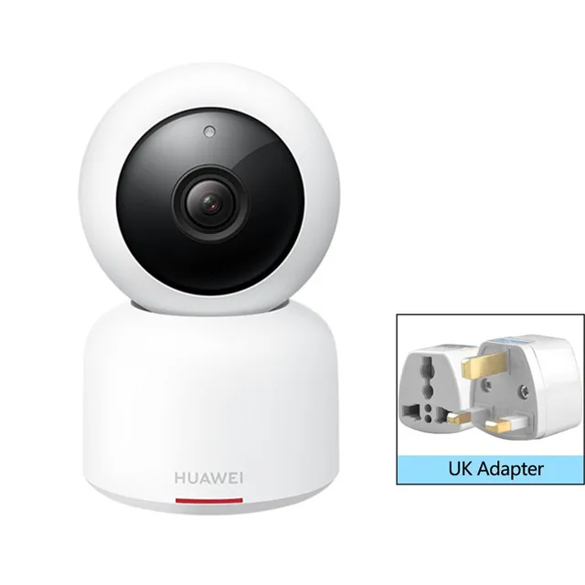 Add UK Adapter Huawei 360 панорамная камера Умный дом 1080P 30FPS панорамный вид HD вызов ночное видение гуманоидное Обнаружение облачная камера хранения - Цвет: Add UK Adapter