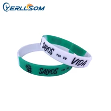 YERLLSOM 100 шт гарантия торговли заказной отпечаток логотипа силиконовые браслеты с печатным логотипом для мероприятий YS19080201