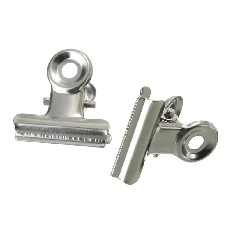 Paper Clips Binder Clips Metal Clamp Clips 10 Pcs Silver Tone Metal Office Paper Document Binder Clips 22mm