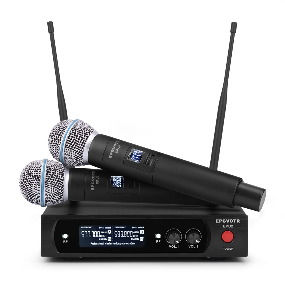 EPGVOTR UHF Wireless Microphone System with 2