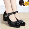 Cresfimix Women Classic Light Weight Round Toe Black Pu Leather Square Heel Pumps for Office Lady Shoes Sapatos Azuis C6446c ► Photo 2/6