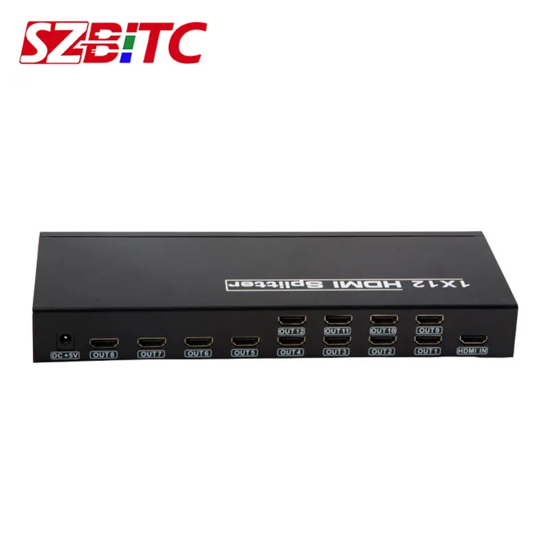 SZBITC 4K HD разделитель 1X12 распределитель видеоконтроллера настенный 1 в 12 Out @ 30Hz EDID