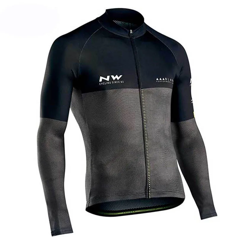 Ropa Ciclismo новая команда NW длинный рукав Велоспорт Джерси дышащий Осенний солнцезащитный крем быстросохнущая Мужская велосипедная одежда K092710 - Цвет: 04