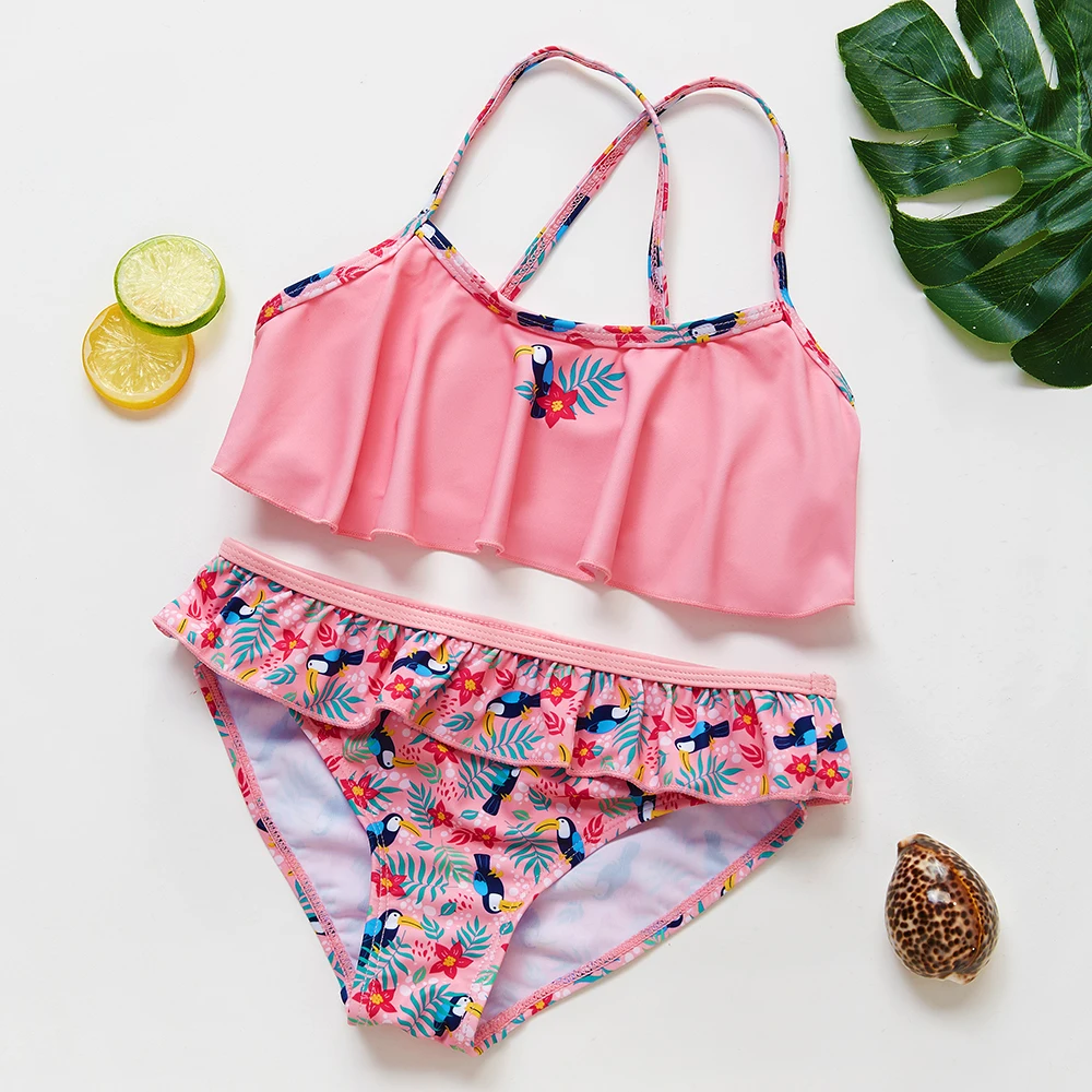 Lowered Kids Swimwear Two-Pieces Baby-Girl Toddler Beachwear-St234 for 1--9y High-Quality glLko8WrN