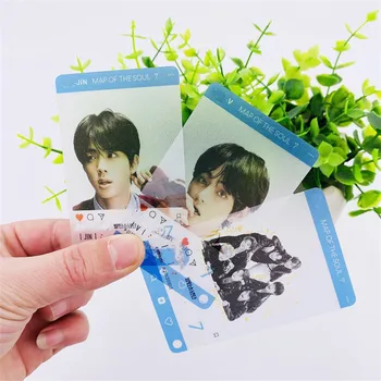 

4pcs/set PVC Scratch Proof Bangtan Boys Transparent MINI LOMO Card Photocard Map Of The Soul 7 JUNG KOOK JIMIN JIN SUGA J-HOPE